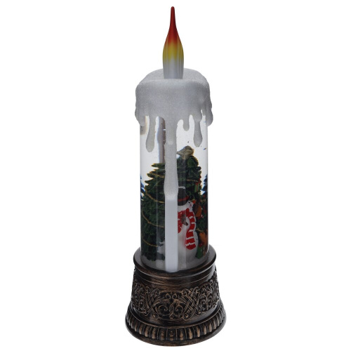 Изделие декоративное "Свеча" (подсвет, муз, вьюга, 3хААА н/п +USB), L12,5 W8 H25 см фото 3 Изделие декоративное "Свеча" (подсвет, муз, вьюга, 3хААА н/п +USB), L12,5 W8 H25 см фото 3