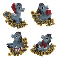 Магнит "Лошадка", L5 W2 H5,5 см, 4в.