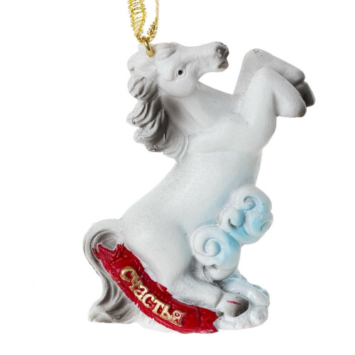 Фигурка декоративная подвесная "Лошадка", L6,5 W3 H7,5 см, 4в. фото 4 Фигурка декоративная подвесная "Лошадка", L6,5 W3 H7,5 см, 4в. фото 4