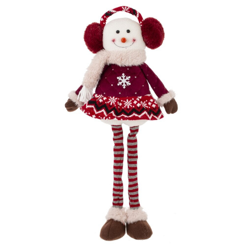 Игрушка набивная "Снеговик", L20 W16 H53 см, 2в. фото 2