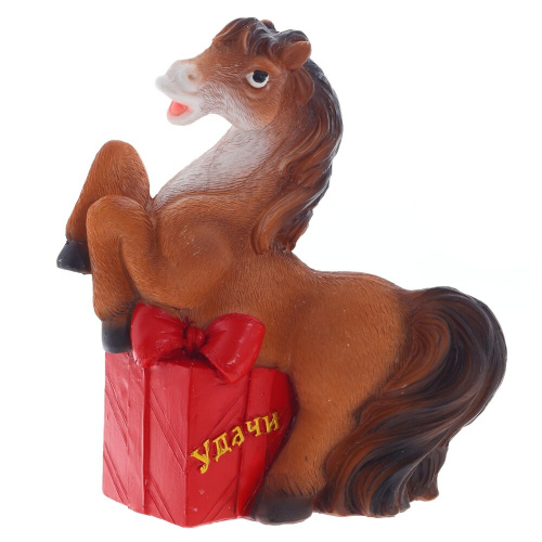 Копилка "Лошадь", L12,5 W7 H15 см, 2в. фото 2