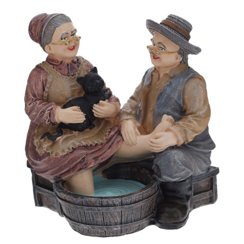 Фигурка декоративная "Бабушка с дедушкой", L11,5 W9 H12 см, 2в. фото 2 Фигурка декоративная "Бабушка с дедушкой", L11,5 W9 H12 см, 2в. фото 2