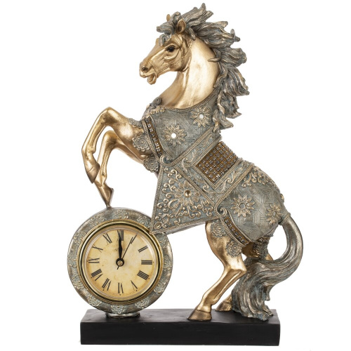 Фигурка декоративная "Лошадь" с часами (AAx1,н.п.), L23 W7 H33 см Фигурка декоративная "Лошадь" с часами (AAx1,н.п.), L23 W7 H33 см