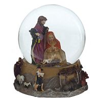 Фигурка декоративная "Рождество" в стекл шаре, D 10 см, L12 W12 H12 см Фигурка декоративная "Рождество" в стекл шаре, D 10 см, L12 W12 H12 см