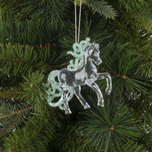 Украшение новогоднеe "Лошадь", L10 W3 H9,5 см Украшение новогоднеe "Лошадь", L10 W3 H9,5 см