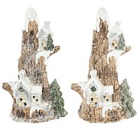 Фигурка декоративная "Домик" с подсветкой  (LR44x2,прилаг) , L1, L12 W9 H20 см, 2в.