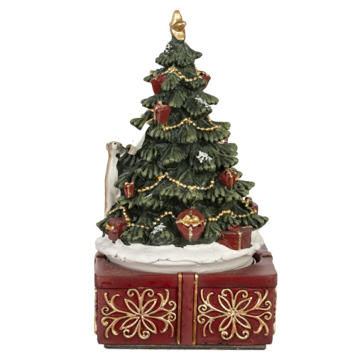 Фигурка декоративная "Рождество" (мех.завод, муз, движ), L10 W10 H18,5 см фото 2