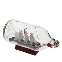 Изделие декоративное "Корабль в бутылке" (подсветка, 3xLR44), L18,5 W8 H9,5 см