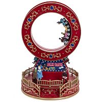 Фигурка декоративная "Рождество" (4 мелодии, подсвет, движ, 3xAA н/п, +USB), L19 W19 H28 см