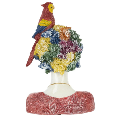 Фигурка декоративная "Девушка с попугаем", L17 W13 H27 см фото 3