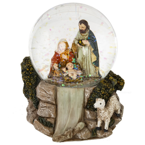 Фигурка декоративная "Рождество" в стекл шаре, L9 W8 H8,5 см, 2в. фото 2 Фигурка декоративная "Рождество" в стекл шаре, L9 W8 H8,5 см, 2в. фото 2