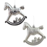 Набор из 2шт, Украшение новогоднее "Лошадка", L11 W5 H10 см