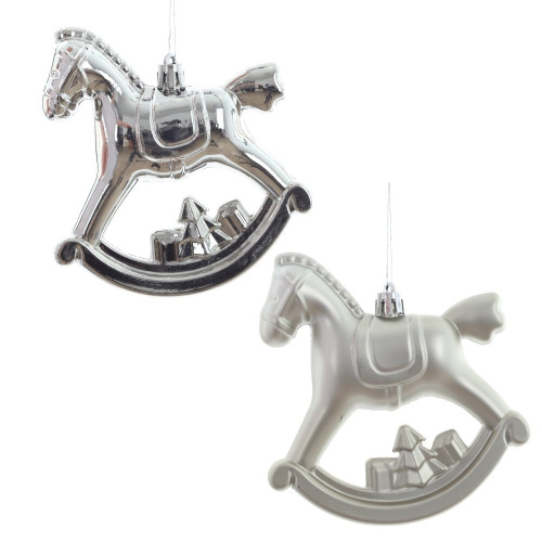 Набор из 2шт, Украшение новогоднее "Лошадка", L11 W5 H10 см Набор из 2шт, Украшение новогоднее "Лошадка", L11 W5 H10 см