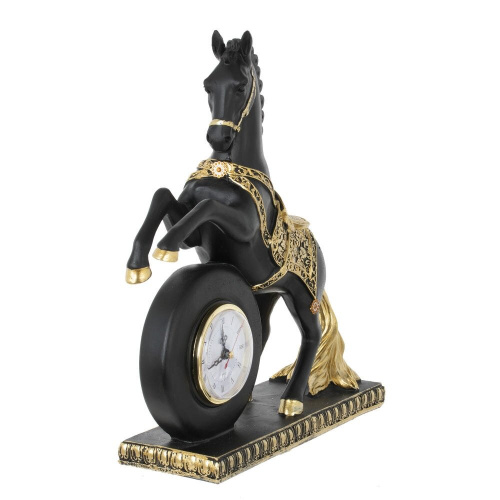 Фигурка декоративная "Лошадь" с часами (ААх1 н/п), L32 W9,5 H35 см фото 2