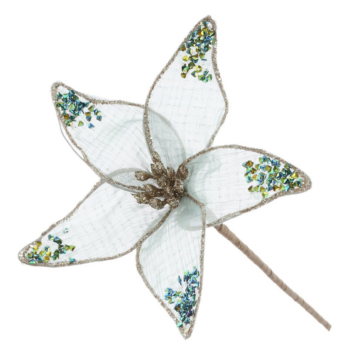 Цветок искусственный "Пуансеттия", L14 W14 H38 см Цветок искусственный "Пуансеттия", L14 W14 H38 см