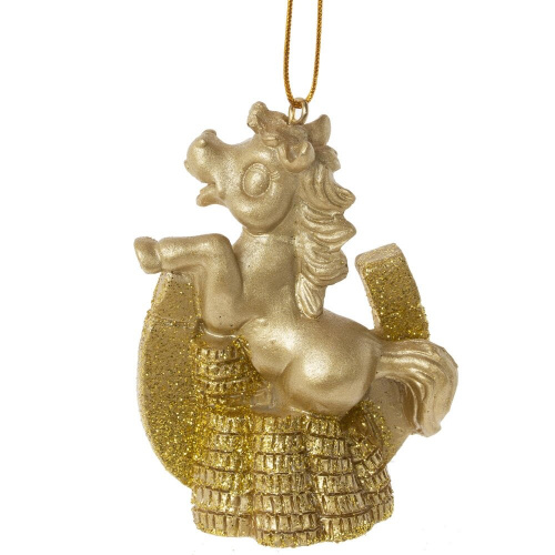 Фигурка декоративная подвесная"Лошадка", L5 W3 H7,5 см, 2в. фото 5