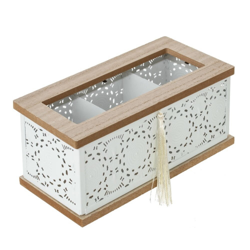 Шкатулка для чайных пакетиков, L22 W8,5 H9 см фото 3