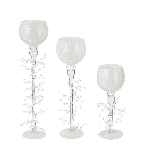 Набор из 3-х подсвечников, L33,5 W15,5 H50 см Набор из 3-х подсвечников, L33,5 W15,5 H50 см