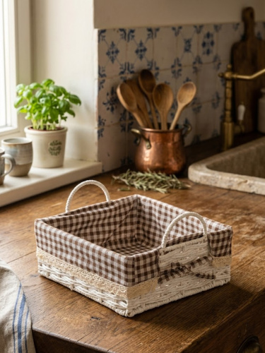 Корзина, L25 W25 H15/10 см фото 6