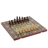 Игра настольная 3 в 1 (нарды, шахматы, шашки), L49 W24,5 H5 см
