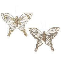 Изделие декоративное "Бабочка", L15 W14 H2,5 см, 2в.
