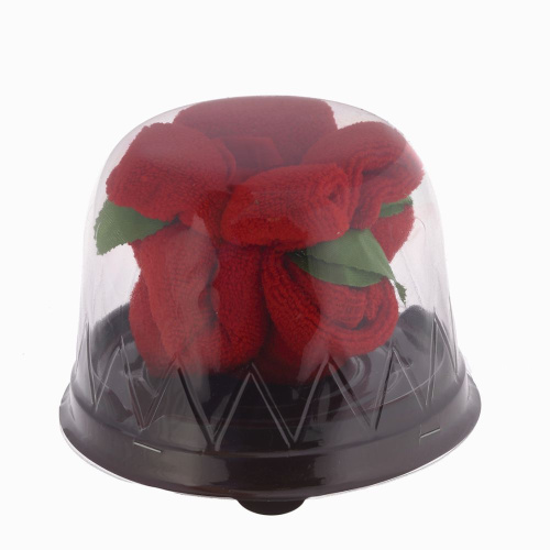 Полотенце "Цветок", L30 W30 H0,3 см, 4в. фото 3