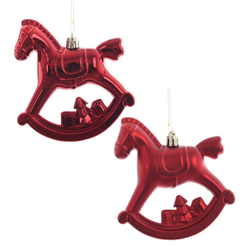 Набор из 2шт, Украшение новогоднее "Лошадка", L11 W5 H10 см Набор из 2шт, Украшение новогоднее "Лошадка", L11 W5 H10 см