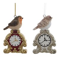 Фигурка декоративная подвесная "Птички", L5,5 W2 H8 см, 2в.