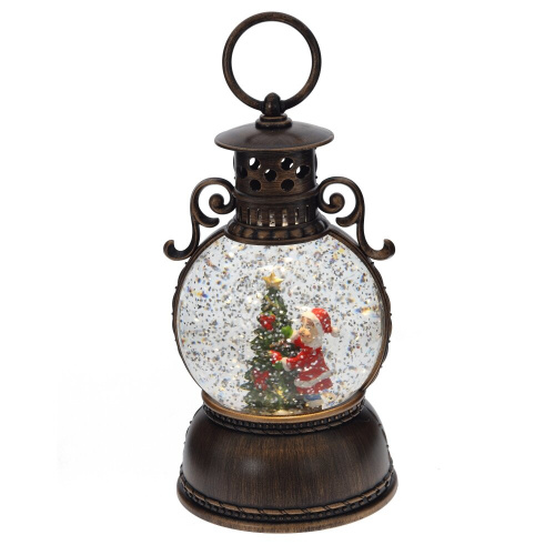 Изделие декоративное "Фонарь" (подсветка, муз, вьюга, 3хААА, н/п + USB), D 10 см, L11 W11 H24 см Изделие декоративное "Фонарь" (подсветка, муз, вьюга, 3хААА, н/п + USB), D 10 см, L11 W11 H24 см