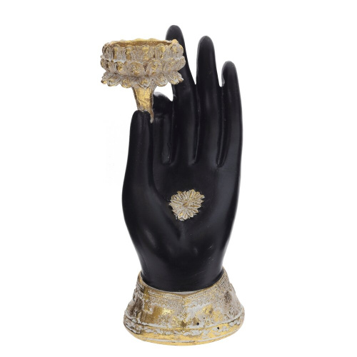 Фигурка декоративная "Рука" с подсвечником, L12 W9 H17 см фото 2