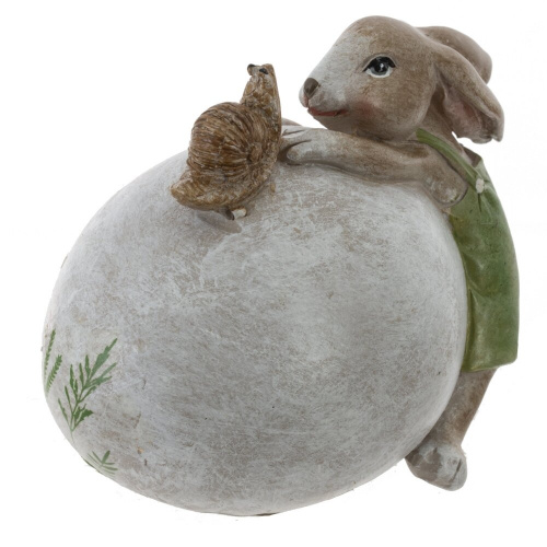 Фигурка декоративная "Заяц с яйцом", L8 W5 H6,5 см фото 5
