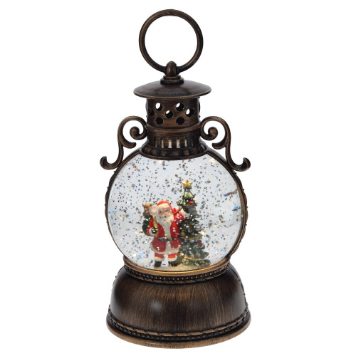 Изделие декоративное "Фонарь" (подсвет, муз, вьюга, 3хААА н/п +USB), D 10 см, L11 W11 H24 см Изделие декоративное "Фонарь" (подсвет, муз, вьюга, 3хААА н/п +USB), D 10 см, L11 W11 H24 см