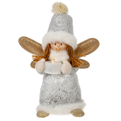 Игрушка набивная "Ангел", L12 W12 H25 см, 2в. фото 5