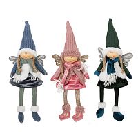 Игрушка набивная "Ангел", L16 W9 H43/21 см, 3в.