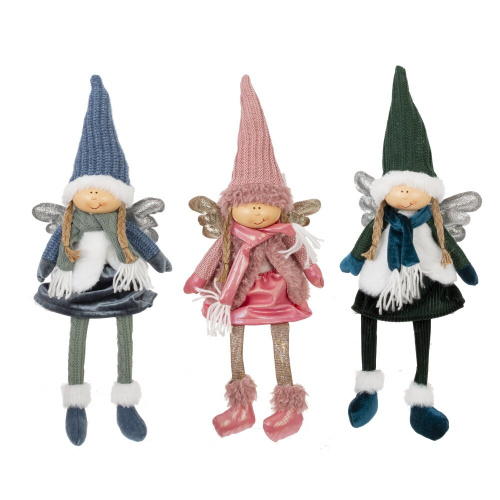 Игрушка набивная "Ангел", L16 W9 H43/21 см, 3в. Игрушка набивная "Ангел", L16 W9 H43/21 см, 3в.