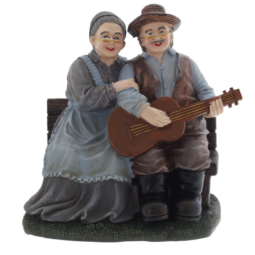 Фигурка декоративная "Бабушка с дедушкой", L18 W11 H18 см, 2в. фото 3 Фигурка декоративная "Бабушка с дедушкой", L18 W11 H18 см, 2в. фото 3