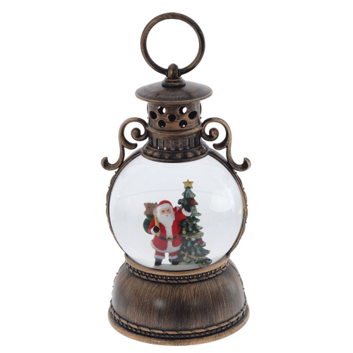 Изделие декоративное "Фонарь" (подсвет, муз, вьюга, 3хААА н/п +USB), D 10 см, L11 W11 H24 см фото 2 Изделие декоративное "Фонарь" (подсвет, муз, вьюга, 3хААА н/п +USB), D 10 см, L11 W11 H24 см фото 2