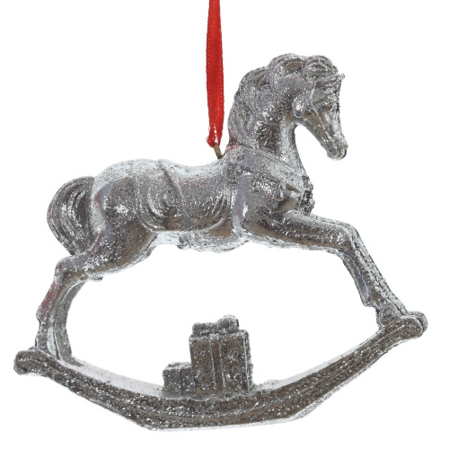 Фигурка декоративная подвесная "Лошадка-качалка",  L10 W2,5 H8,5 см, 2в. фото 6