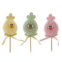 Изделие декоративное (вставка) "Яйцо" (блок 12 шт) (6*5*8), L6 W5 H25 см, 3в.