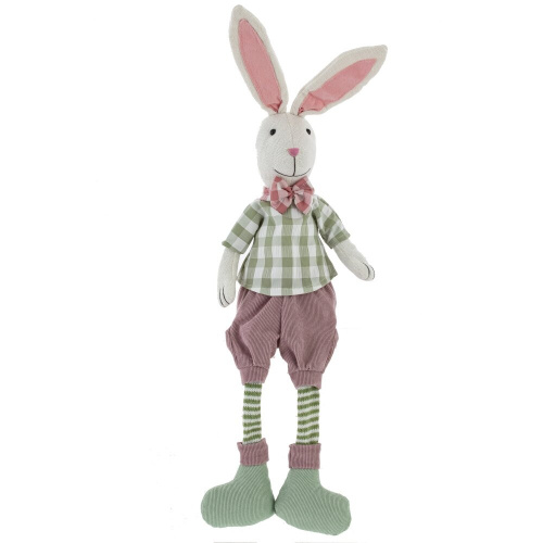 Игрушка набивная "Заяц/Зайка", L13 W12 H62/28 см, 2в. фото 3 Игрушка набивная "Заяц/Зайка", L13 W12 H62/28 см, 2в. фото 3