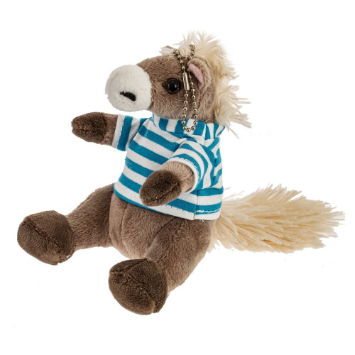 Игрушка набивная "Лошадка", с цепочкой, L11 W16 H12 см, 2в. фото 3