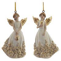 Фигурка декоративная подвесная "Ангел",   L5 W3,5 H9,5 см, 2в.
