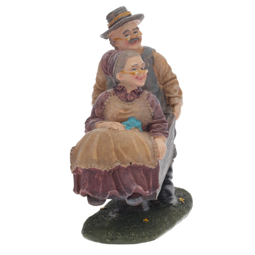 Фигурка декоративная "Бабушка с дедушкой", L16 W6 H15 см, 2в. фото 7 Фигурка декоративная "Бабушка с дедушкой", L16 W6 H15 см, 2в. фото 7