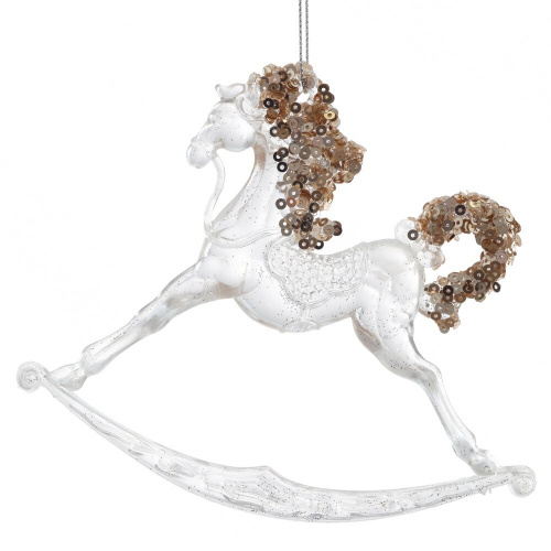 Украшение новогоднее "Лошадка",L14 W1 H12 см фото 2