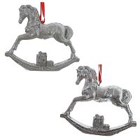 Фигурка декоративная подвесная "Лошадка-качалка",  L10 W2,5 H8,5 см, 2в.