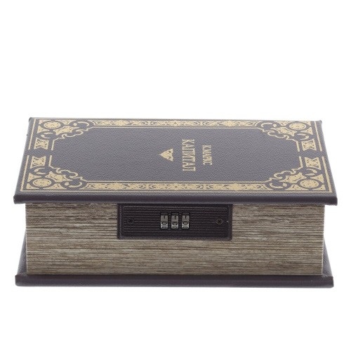 Шкатулка-книга с кодовым замком, L16 W6,5 H22 см фото 3