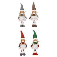 Игрушка набивная "Девочка", L14 W10 H51/36 см, 4в.