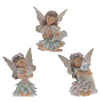 Фигурка декоративная "Фея", L8 W6 H8,5 см, 3в.