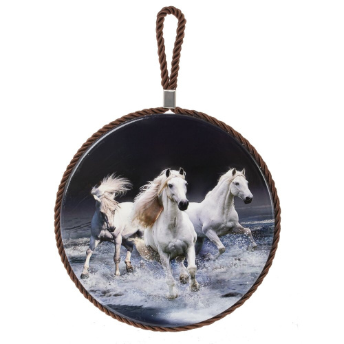 Декоративная подставка под горячее с подвеской "Лошадь", D 17 см, L17 W17 H0,5 см, 6в. фото 3 Декоративная подставка под горячее с подвеской "Лошадь", D 17 см, L17 W17 H0,5 см, 6в. фото 3