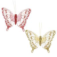 Изделие декоративное "Бабочка", L19 W19,5 H5 см, 2в. Изделие декоративное "Бабочка", L19 W19,5 H5 см, 2в.